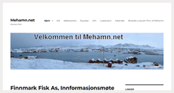 Desktop Screenshot of mehamn.net